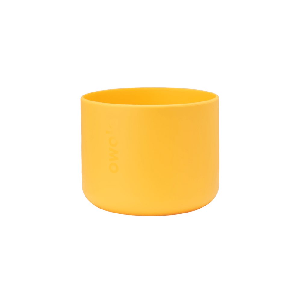 Owala Bottle Boot 32oz in bright yellow, silicone shown solo