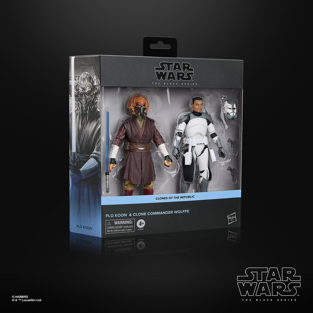 STAR WARS The Black Series Plo Koon & Clone Commander Wolffe