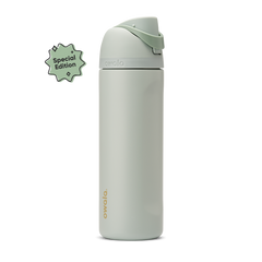 FreeSip 24oz Summer Paradise; soft sage green body with matching sage flip cap and carry loop