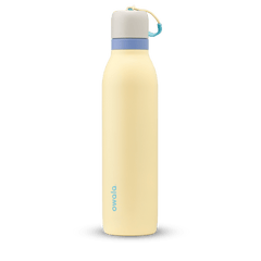 Owala yellow and blue 24oz FreeSip Twist stainless steel water bottle